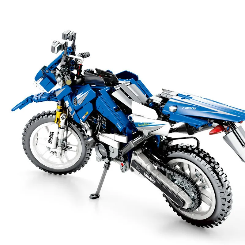 

Technical Series Blue Pullback Cruising Motorcycle Motorbike Building Blocks Toy