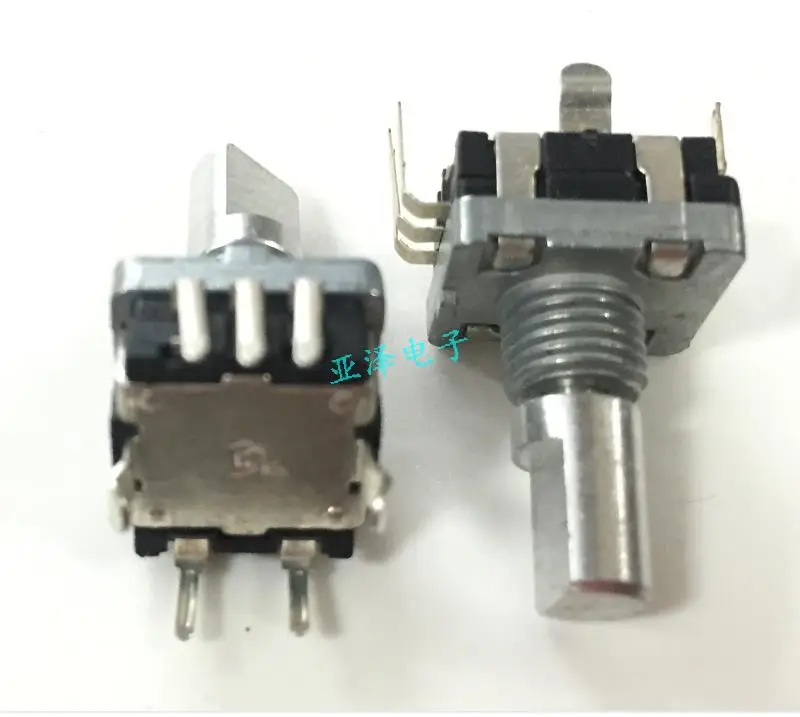 

5pcs Rising Wei type EC11 encoder with a press switch 30 positioning 15 pulse shaft length 15MM car volume potentiometer