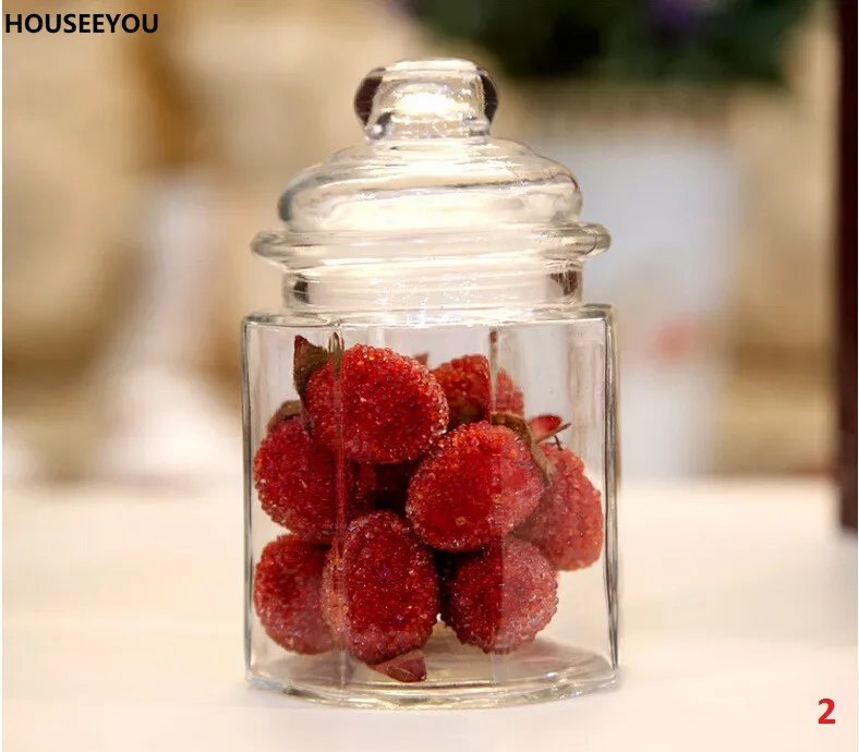 230 мл мини из прозрачного стекла Jar маленькие стеклянные банки и крышки