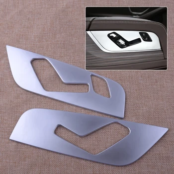 

CITALL 2pcs Car Rear Seat Adjust Switch Button Frame Trim Cover Fit For BMW 5 Series G38 530li 2018 Styling Accessories