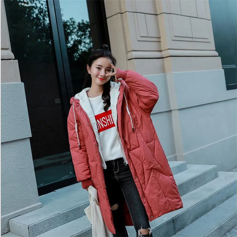 blue Mode yellow Vers Manteaux Le Femmes White long D'hiver Bas 2018 Vestes Ouatée Épaissir black Capuchon Moyen De Beige Lâche Hiver À Bf brick Femalecq2763 red Coton Veste 0PqS4w