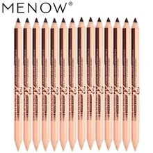 12 шт./компл. карандаш для бровей 2 в 1 инструменты для макияжа с нарезкой на обоих концах, профессиональная основа, основа для лица Контурная кисть для консилера брови татуировки ручка