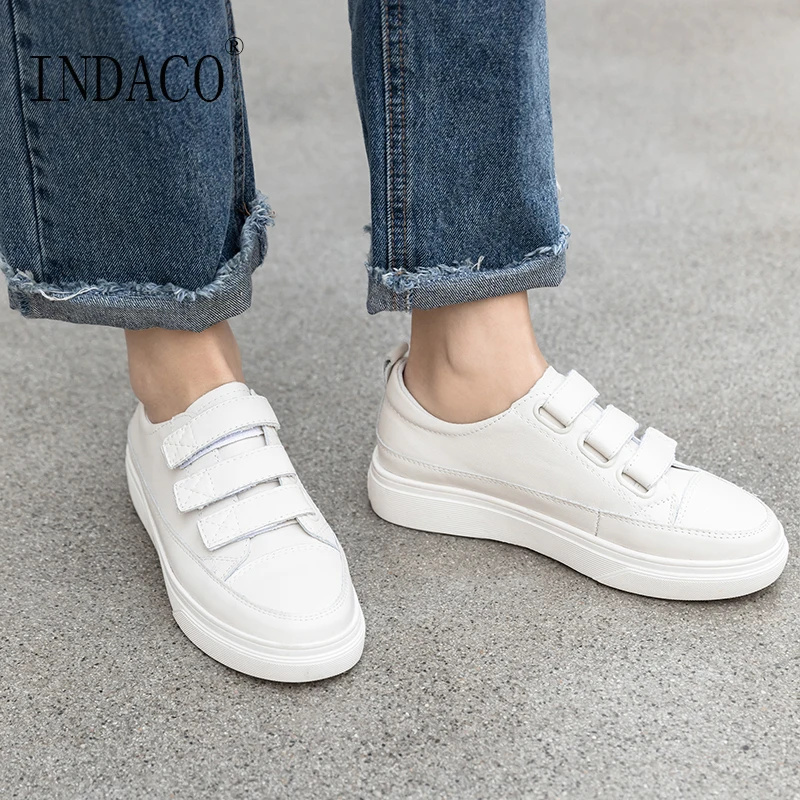 

Woman Shoes Sneakers Leather Canvas Shoes Lace Up Black Casual Student