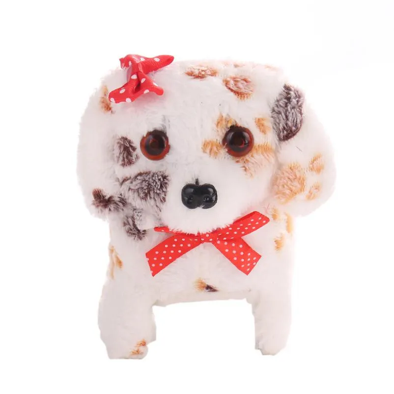 

Cute Walking Barking Toy Funny Electric Short Floss Dog Toys Electric Dog Walking Barking Toy Moving Dog Gift toys for children