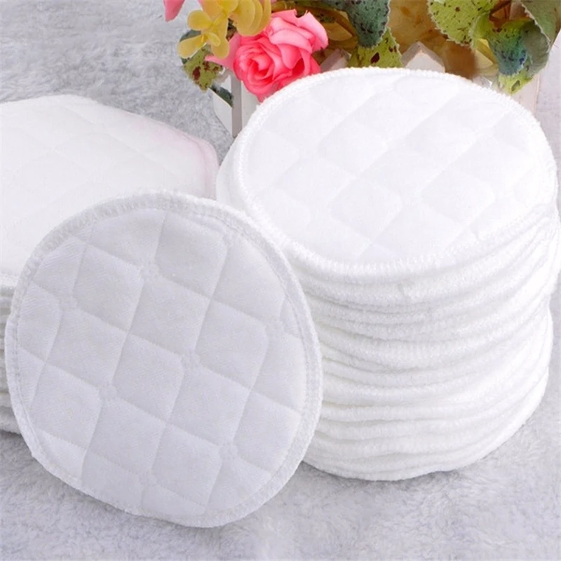 10pcs Three Layers of Ecological Cotton Washable Breastfeeding Pads