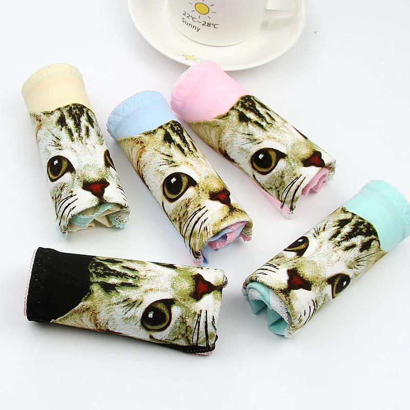 ABYABYGO Gift Box Underwear Women Panties Cute Cartoon