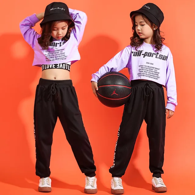 Conjuntos de 3 uds. De ropa de baile callejero para chicas adolescentes, camisetas cortas, pantalones, chaleco, ropa urbana de Jazz, trajes deportivos, HIPHOP, novedad de 2019 Conjuntos de 3 uds. De ropa de baile callejero para chicas adolescentes, camisetas cortas, pantalones, chaleco, ropa urbana de Jazz, trajes deportivos, HIPHOP, novedad de 2019