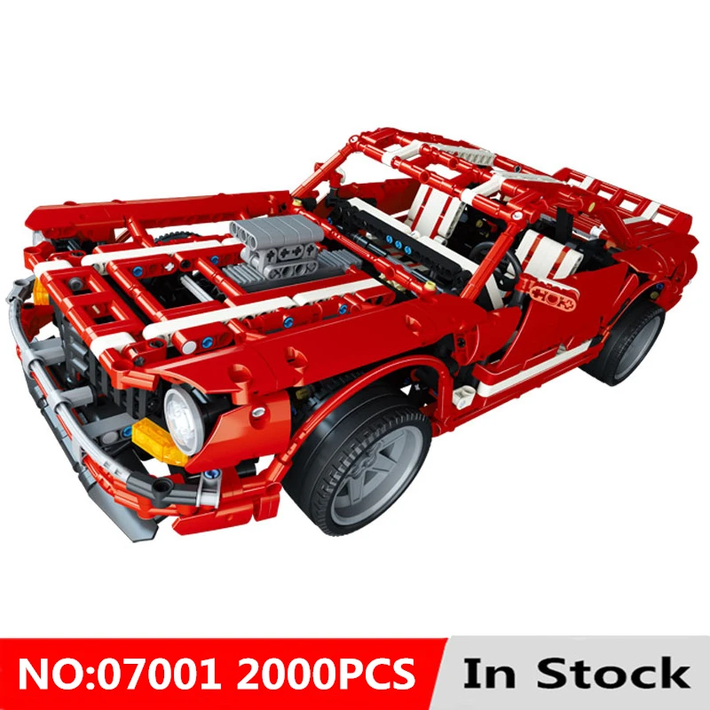 

Technic Series Creative MOC Muscle Car 2000Pcs Kit Model Set Educational Building Blocks Bricks Toy For Children Kids In Stock
