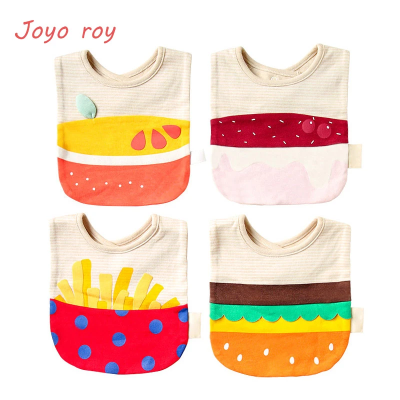 Baby Bibs Waterproof Adjustable Cartoon Pattern Cotton Baby Bibs For 0