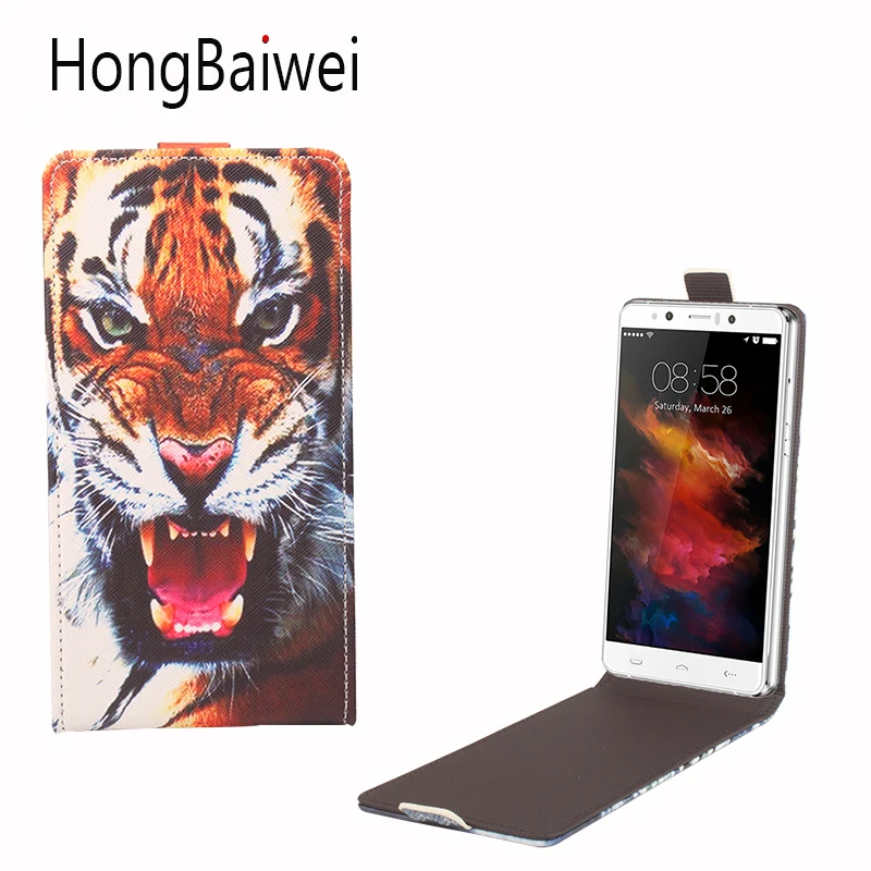 

For Homtom HT10 Case 3D Tiger Pattern Vertical Flip Leather Phone Case Cover for Homtom HT10