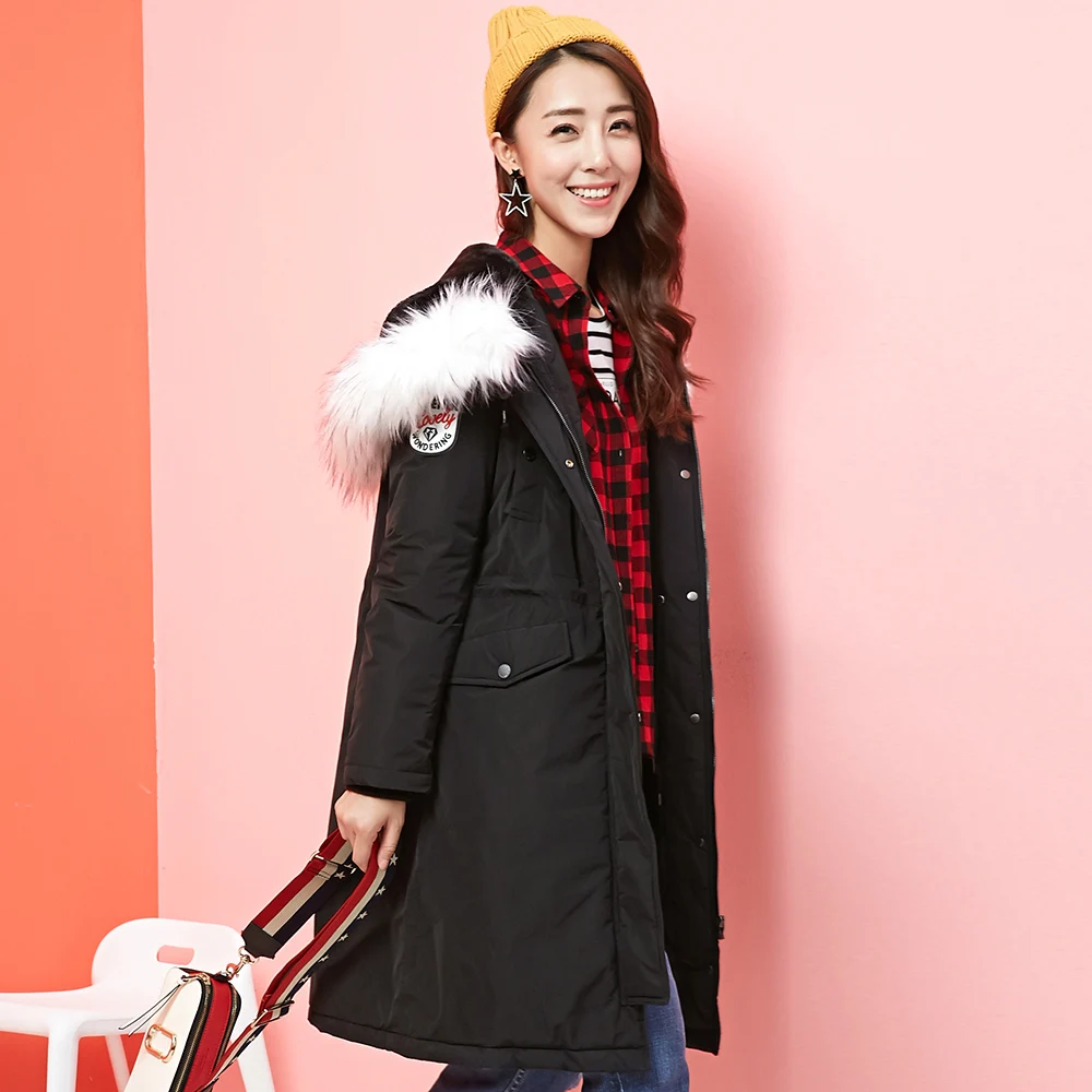 Dames D'hiver Femmes Fourrure Ouatée Nouveau Capuchon Manteaux Long À Black Mode Manteau Parka Vêtements Col Veste Grand 287 Moyen De Mince gray 2W9EHDI