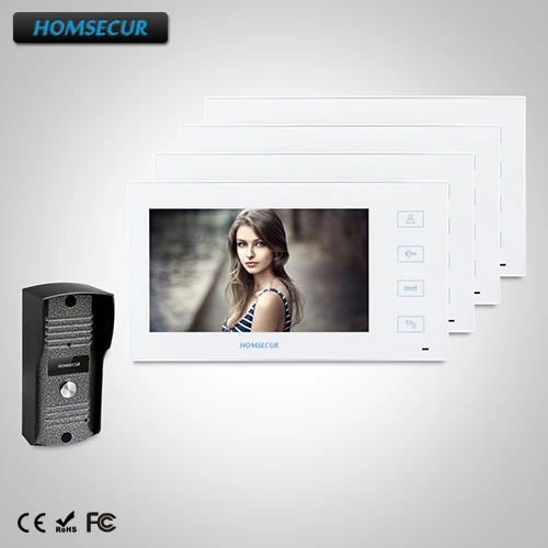 

HOMSECUR 7" Video&Audio Home Intercom Electric Lock Supported for Apartment : TC031 + TM704-W