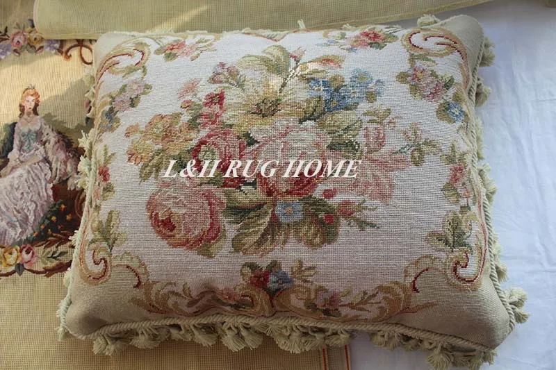 15 K 1" x 20" игольная подушка, ручная Подушка с цветочным дизайном без вставок
