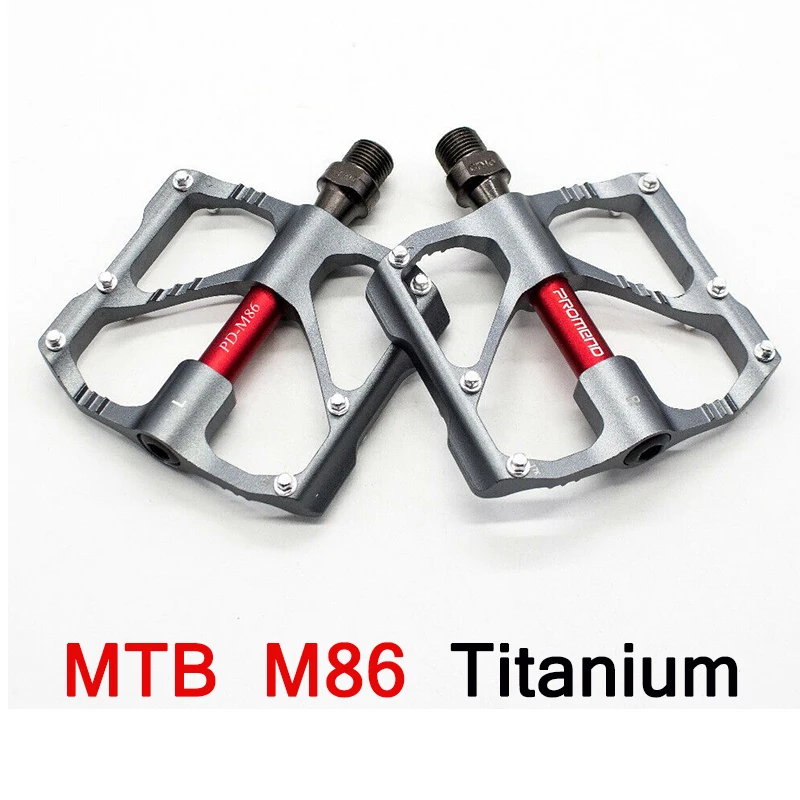 Promend 1 пара 9/16in подшипники велосипедные педали Алюминий свет Вес педаль горного велосипеда аксессуары для горных велосипедов - Цвет: MTB-Titanium