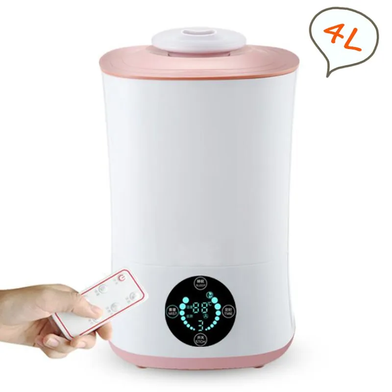 Pаспродажа GXZ 4000 мл пульт дистанционного управления Ароматический диффузор ЖК экран умный ультразвуковой увлажнитель воздуха туман чайник Fogger 30 Вт си...