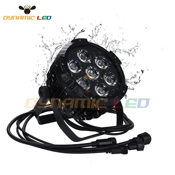 

4pcs 7x25W RGBWA COB Outdoor Led Par Light Waterproof Stage Light Dmx 512 Dj Light For Landscape Lighting