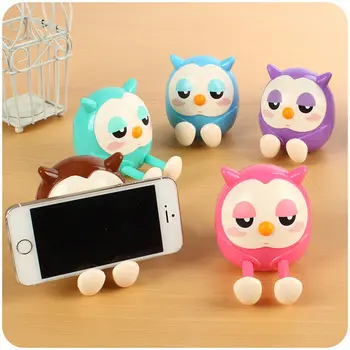 

Coloffice Plastic Cute Cartoon Cowl Desk Phone kawaii Book Holder Lazy Stand Tablet desk Support candy color Piggy bank 1Piece