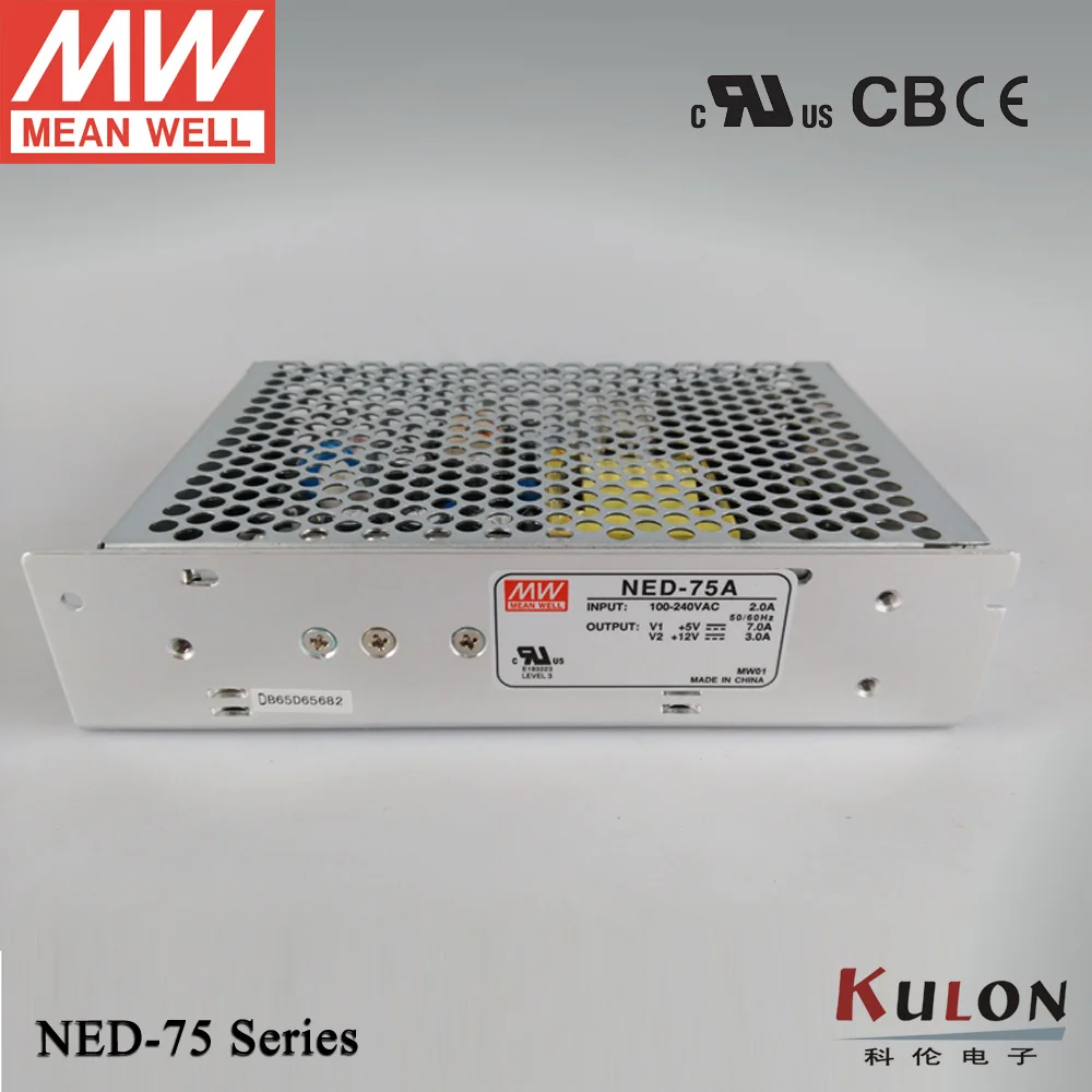 1pc DC Switching Power Supply NED75B 75W Dual o/p 5V 5A 24V 2A UL Mean