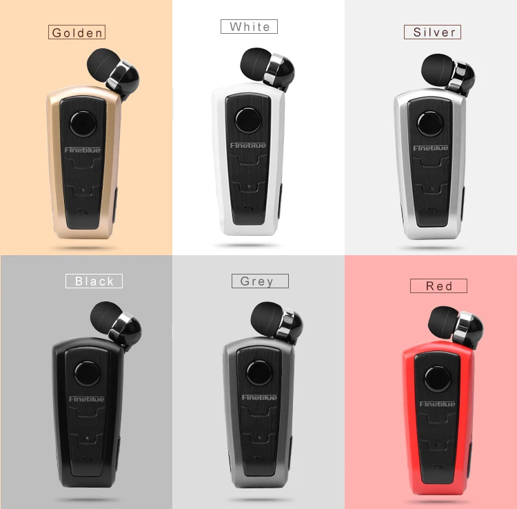 Skup Oryginalny Fineblue F910 bezprzewodowy zestaw słuchawkowy Bluetooth V4.0 douszne wibracyjne Alert nosić klip ręce słuchawki gratis dla smartfonów