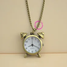 Хорошего качества роскошный модный женский для девочек подарок забавная милая форма часов Длинная цепочка Кварцевые ожерелье карманные часы час