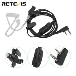 Retevis R-112 PTT/VOX Тайное Акустическая трубка Наушники Kenwood вaofeng рuxing UV-5R Retevis H777 RT5R наушники для рации