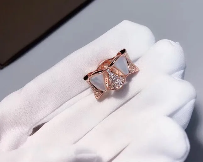 

Hot brand famous 925 Sterling Silver Jewelry diva dream ring For Women Wedding gifts cz stones luxury rose gold dress fan ring