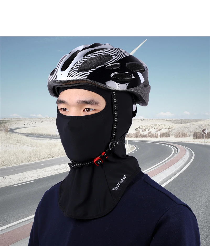 WEST BIKING, дышащая, тонкая, велосипедная маска для лица, ледяная ткань, крутая, Балаклава, анти-УФ, ветрозащитная, для шоссейного, горного велосипеда, маска, велосипедная лицевая маска