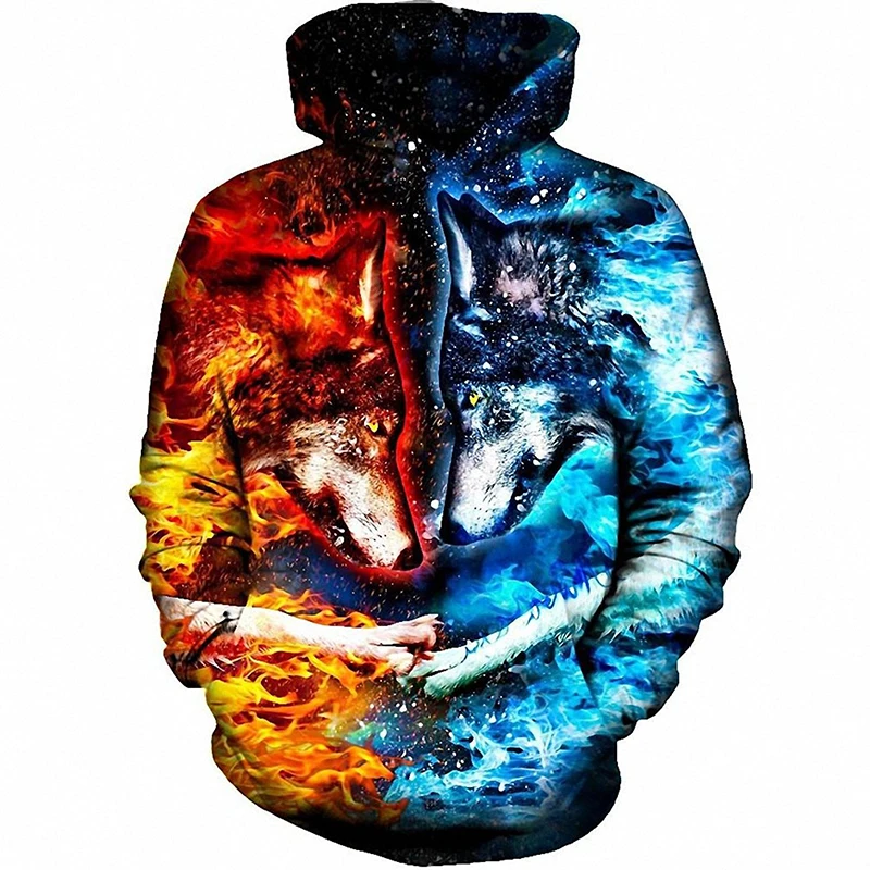 Hipster Retro New Women Men 3D Print Horse Pattern Hoodies Pullover Sweatshirts