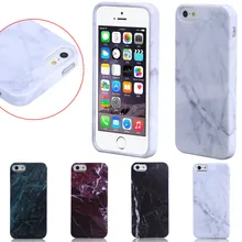 Mosunx компактный элегантный стильный зеленый красный белый цвета ТПУ мраморная текстура чехол-накладка с принтом кожи для iPhone 5S