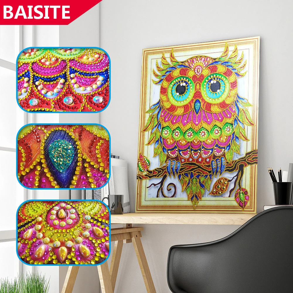

BAISITE,Special Shaped,Diamond Embroidery,Animal,Full,Rhinestone,5D,DIY Diamond Painting,Cross Stitch,Diamond Mosaic,Decor 014