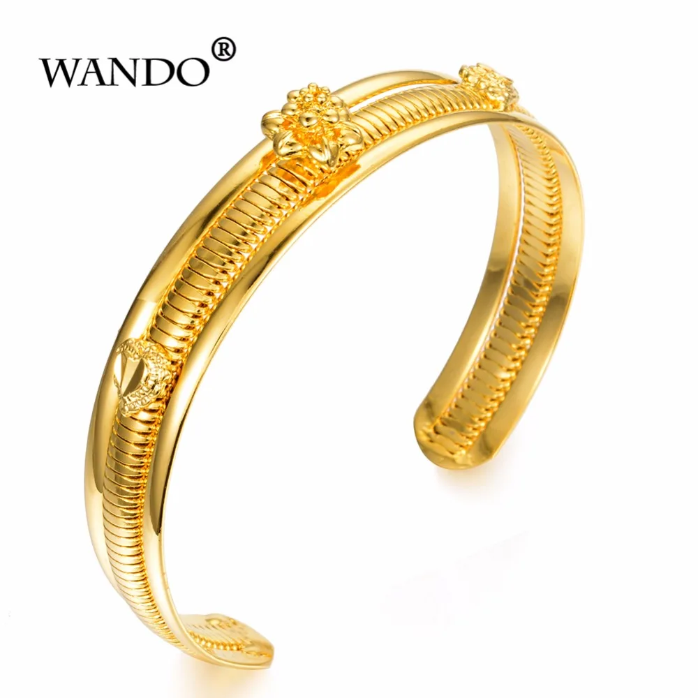 WANDO African Jewelry Golden Dubai Bracelet Thread Ethiopian b50 | Украшения и аксессуары