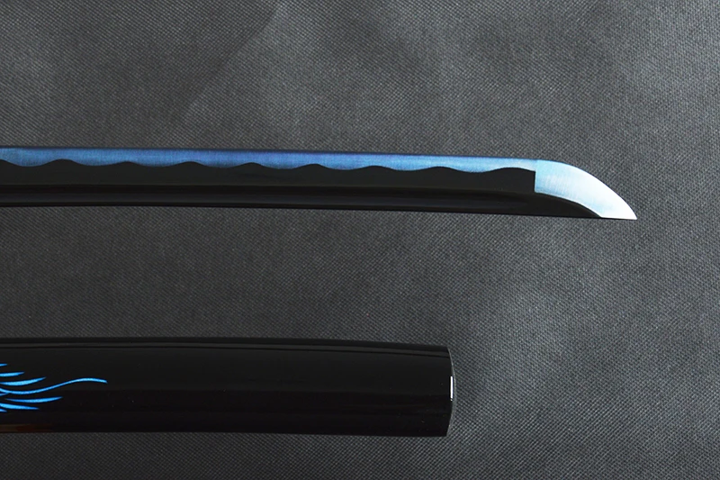 Billig Brandon Schwerter Japanischen Samurai Katana Schwert High Carbon Stahl Sharp Blau Klinge Schlacht Bereit Schwert Drachen Mantel Espadas Messer