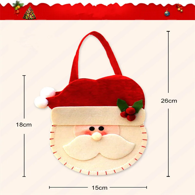 Год Рождество 3D конфеты подарочные пакеты рождественские украшения для дома Новогоднее украшение Natal Navidad рождественские детские подарки. Q