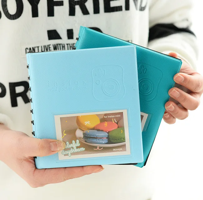 

68 Pockets Photos Album Mini Candy Color Book Style Album for 3 Inch Mini Fujifilm Instax & Name Card 7s 8 25 Cheap Photo Albbum