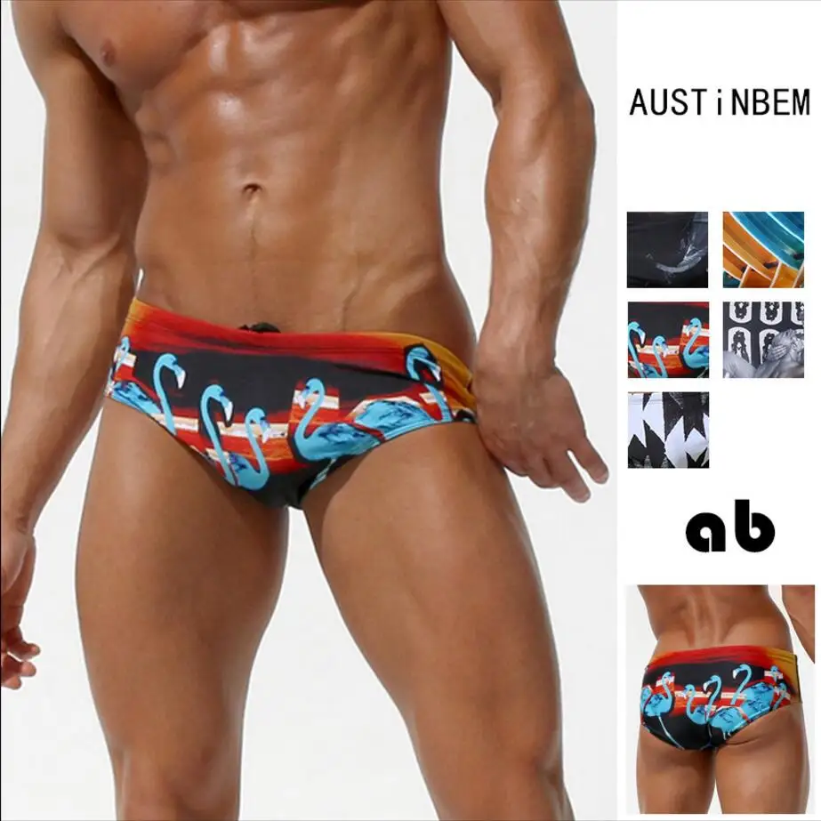 

AUSTINBEM Creative sungas de praia homens swimsuit men badpak zwembroek heren swimming trunks mens swimwear briefs 271
