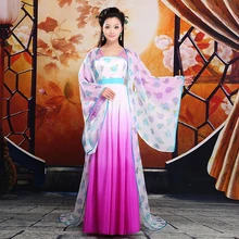 Высокое качество Фиолетовый Китайский древний Infanta Peri большой хвост династии Тан платье в народном стиле платье принцессы для косплея один размер 081603