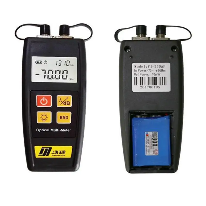 

All-IN-ONE Fiber Optical Power Meter -50 to +26dBm YJ-550C with VFL