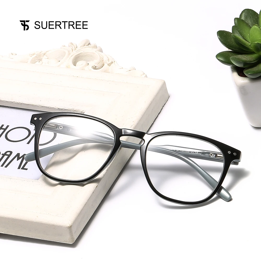 SUERTREE очки для чтения сверхлегкие HD диоптрийные линзы очки для дальнозоркости удобные подходят для мужчин и женщин для чтения JH221
