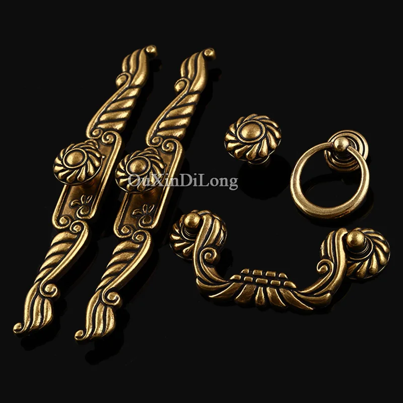 Retro Style 10PCS European Antique Kitchen Door Handles Furniture Retro Style 10PCS European Antique Kitchen Door Handles Furniture Hardware Cupboard Drawer Wardrobe Cabinet Pull Handles & Knobs - Retro Style 10PCS European Antique Kitchen Door Handles Furniture