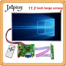 Jstping 17,3 дюймов HD Большой LP173WD1 ЖК-экран монитор драйвер плата комплект управления HDMI VGA 2AV для Raspberry Pi 3 панель дисплея