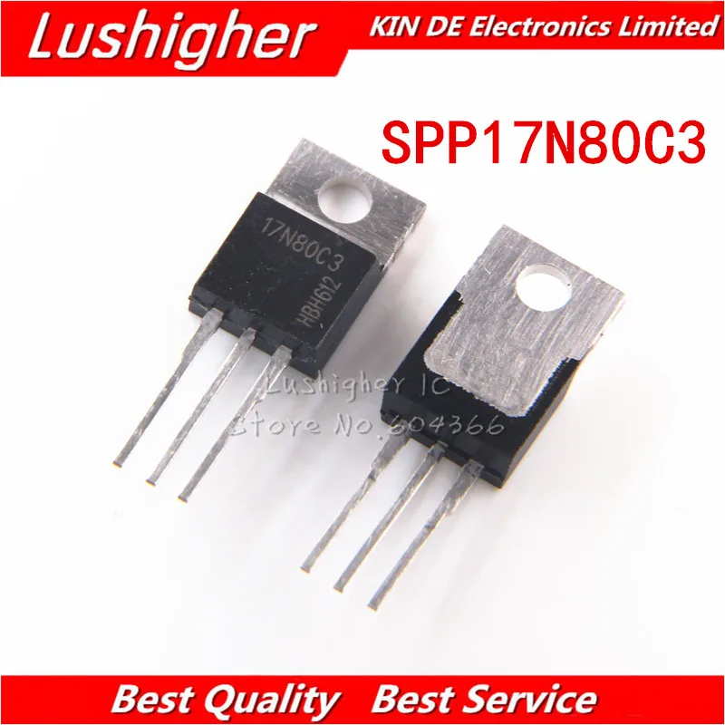 5PCS SPP17N80C3 TO 220 17N80C3 TO220 17N80 free shipping-in Integrated ...