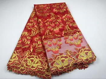 

Promotion !2019 High quality nigerian french mesh lace fabric for party dress ,Africa lace fabric fc16-wep01 5yards/lot
