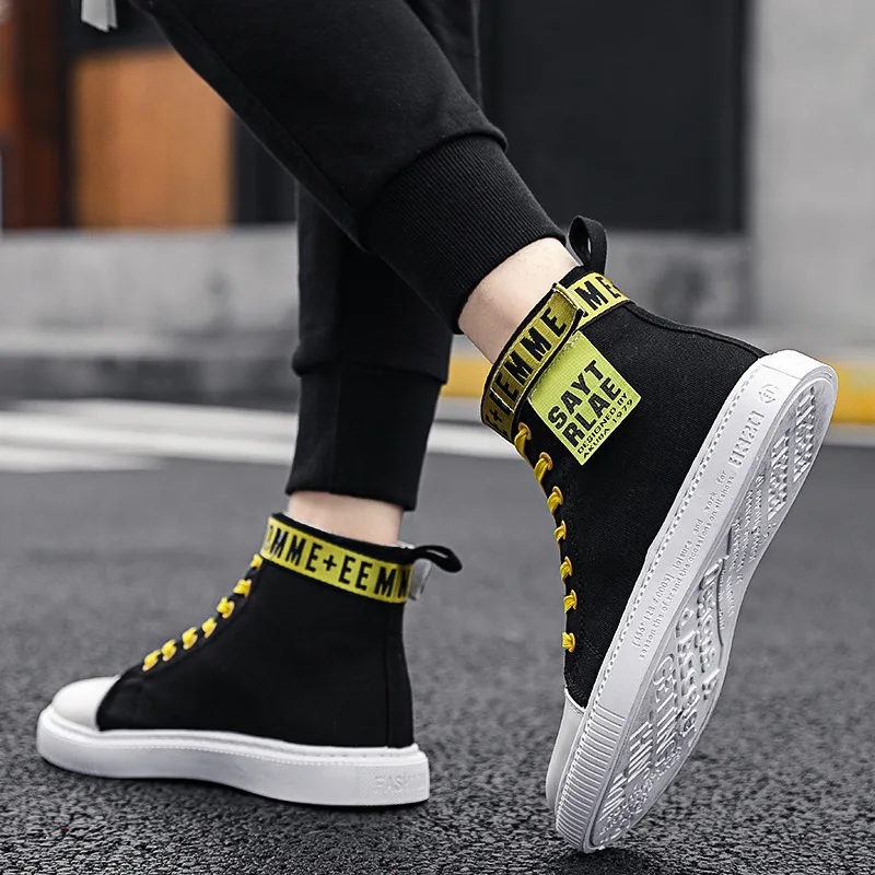 High Help Canvas Shoe Street Wind Youth Mens Shoes Casual Men Male Motion Leisure Shoe Tenis Masculino Adulto Sneakers Trainers