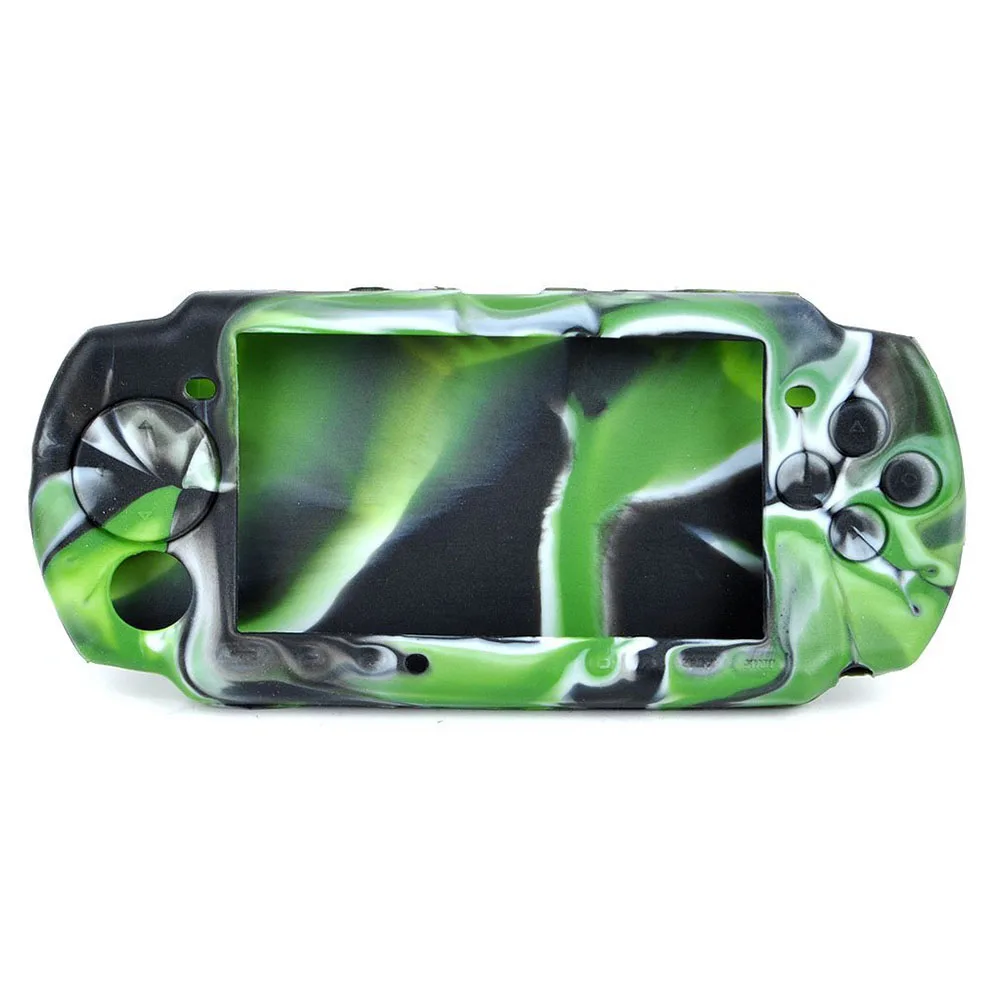 

Good Quality Gamepad Cases Camouflage Silicone Protective Case Skin Cover for PSP 3000/2000
