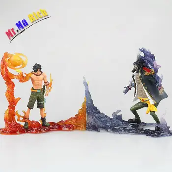 

Anime Figure 15 Cm 2pcs/set One Piece Portgas D Ace Vs Marshall D Teach Pvc Action Figure Collectible Model Toy Doll