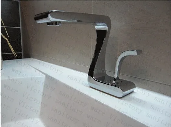 Одноручный кран-водопад для ванной латунный квадратная раковина кран, кран для ванной воды Смеситель кран раковины для ванной комнаты