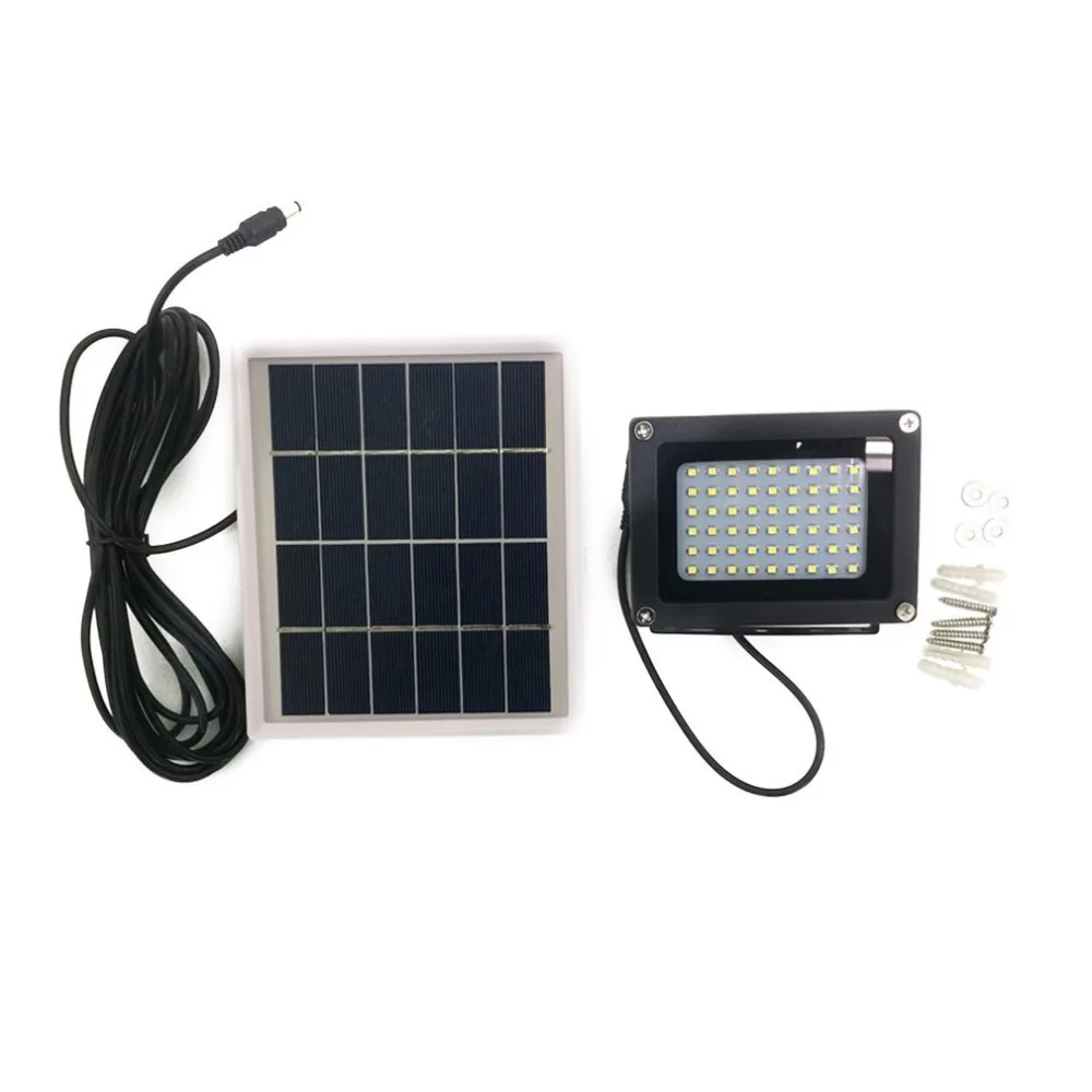 

54LED Solar Powered LED Flood Light Radar Induction IP65 Waterproof Outdoor Lamp for Home Garden Lawn Pool Yard 2Colors