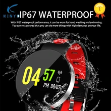 IP67 Водонепроницаемый Bluetooth 4,0 Смарт-часы сердечного ритма крови Давление смарт-браслет Фитнес трекер SmartWatch PK S2 S3 для подарков