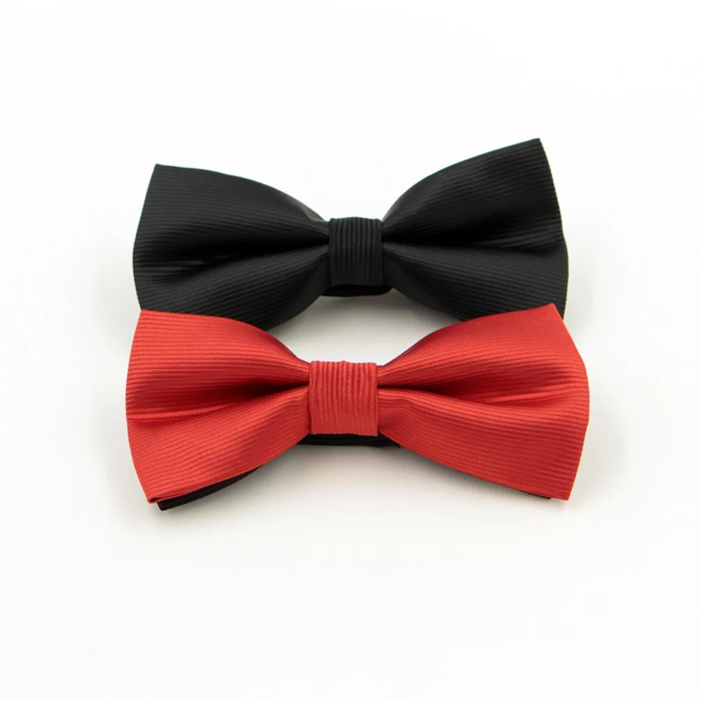 

Free Shipping High Quality Gentlemen Leisure Formal Striped Cravat Bowtie Male Groom Marriage Black Red Pattern Butterfly