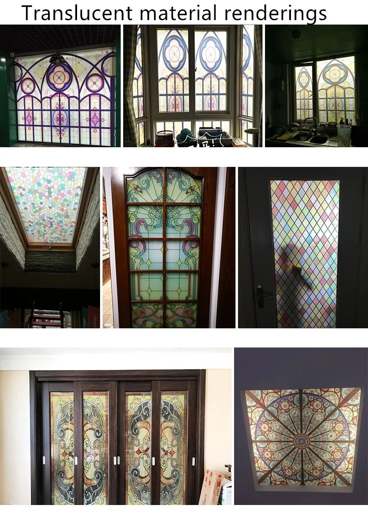 60 см * 100 см/шт. На заказ без клея статическая оконная наклейка скрабы